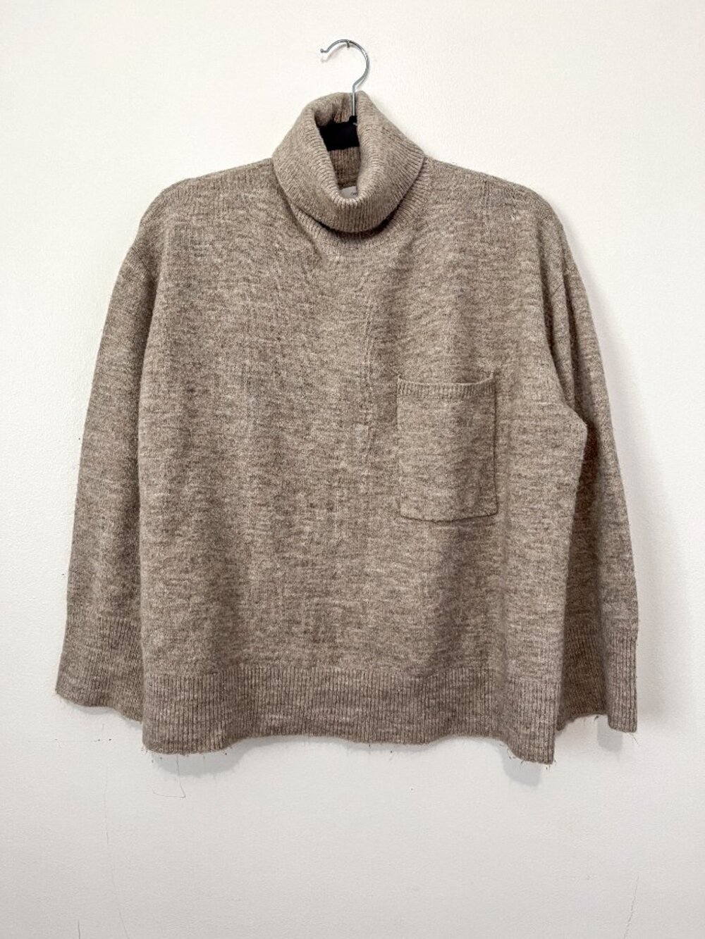 MOVING SALE! Oak + Fort Turtleneck Sweater Beige